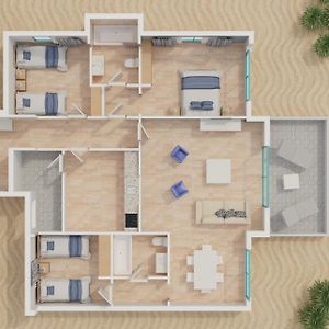Apartamento de 3 Dormitorios